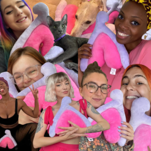 Clitoris cushion with customers collage cliterally the best 2